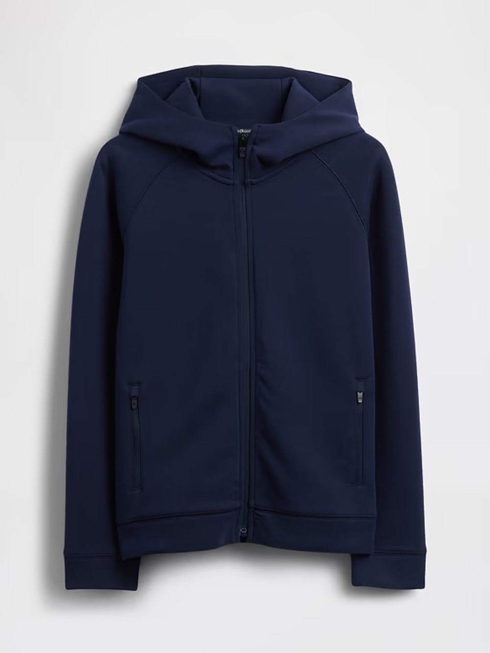 GAP Kids GapFit Tech Quick Dry Navy Blue Full-Zip Hooded Sweatshirt L (10)